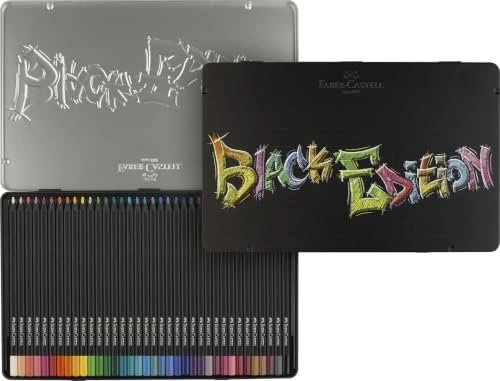 FABER-CASTELL Black Edition in Blech, 36 Farben