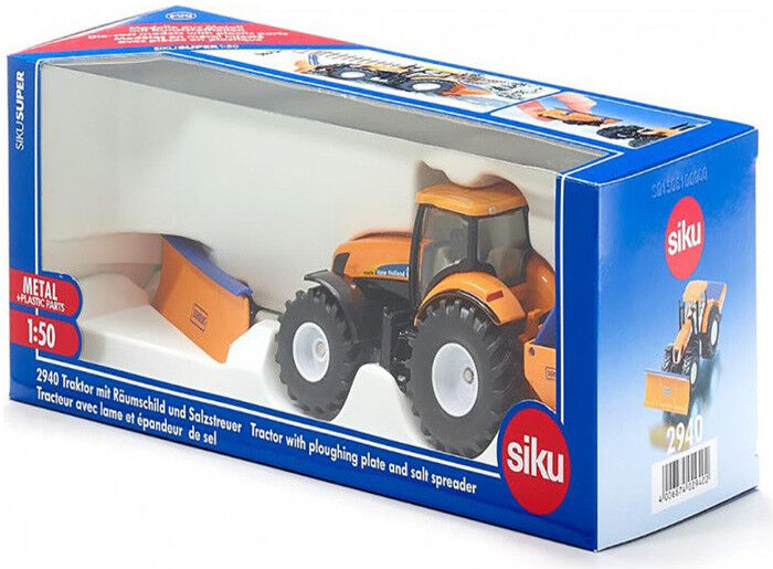 Tracteur avec lame et épandeur de sel - Siku
