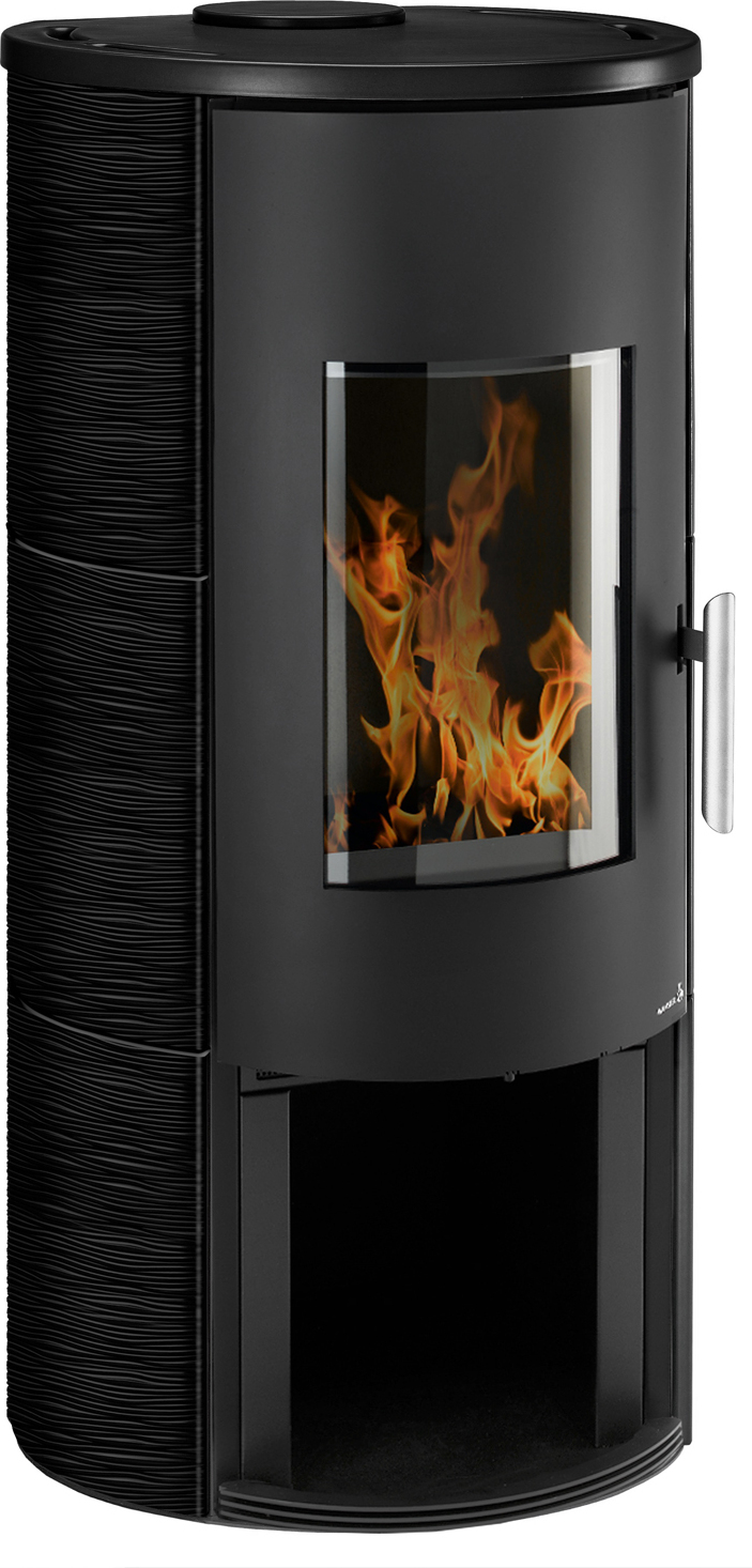 Wamsler Kaminofen | Vitus Keramik schwarz | 7 kW