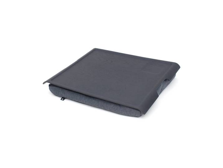 Bosign Tablette de genou Laptray anti-glisse 46x38 cm Noir osier-gris