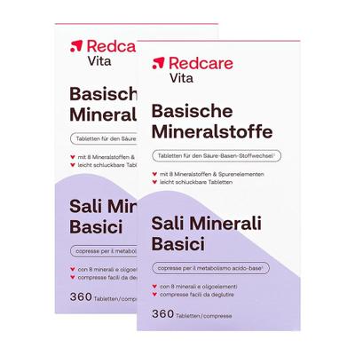 2x Basische Mineralstoffe RedCare 2x360 St Tabletten