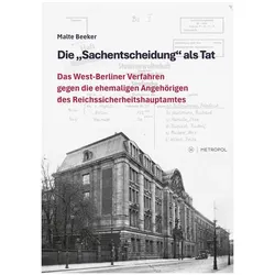 Die Sachentscheidung als Tat, Fachbücher von Malte Beeker