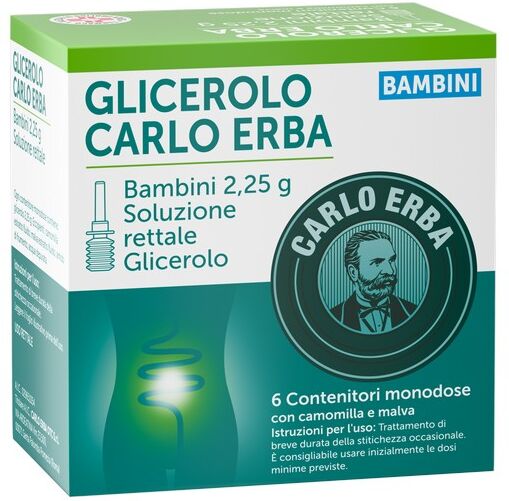 Carlo Erba Glicerolo 6 Microclismi Per Stitichezza Bambini