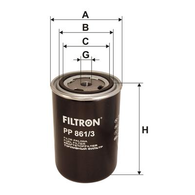 FILTRON Kraftstofffilter PP 861/3 für DAF Iveco Ford Volvo STEYR Mercedes MWM RENAULT TRUCKS