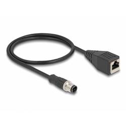 Delock 60067 RJ45 / M12 Netzwerk Adapter CAT 5e S/FTP 0.50 m Schwarz Geschirmt 1 St.