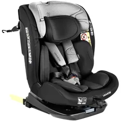 Moni Kindersitz Vamos i-Size (40-150cm) Gruppe 0/1/2/3 Isofix Top Tether Gurt grau