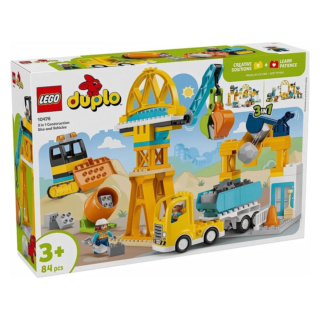 LEGO Baustelle mit Baufahrzeugen - 3-in-1-Set (10476) (10476)