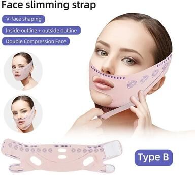 Uplifted Finds Face Slimming Bandage Lifting V Line Shaper Chin Cheek Lift Belt b