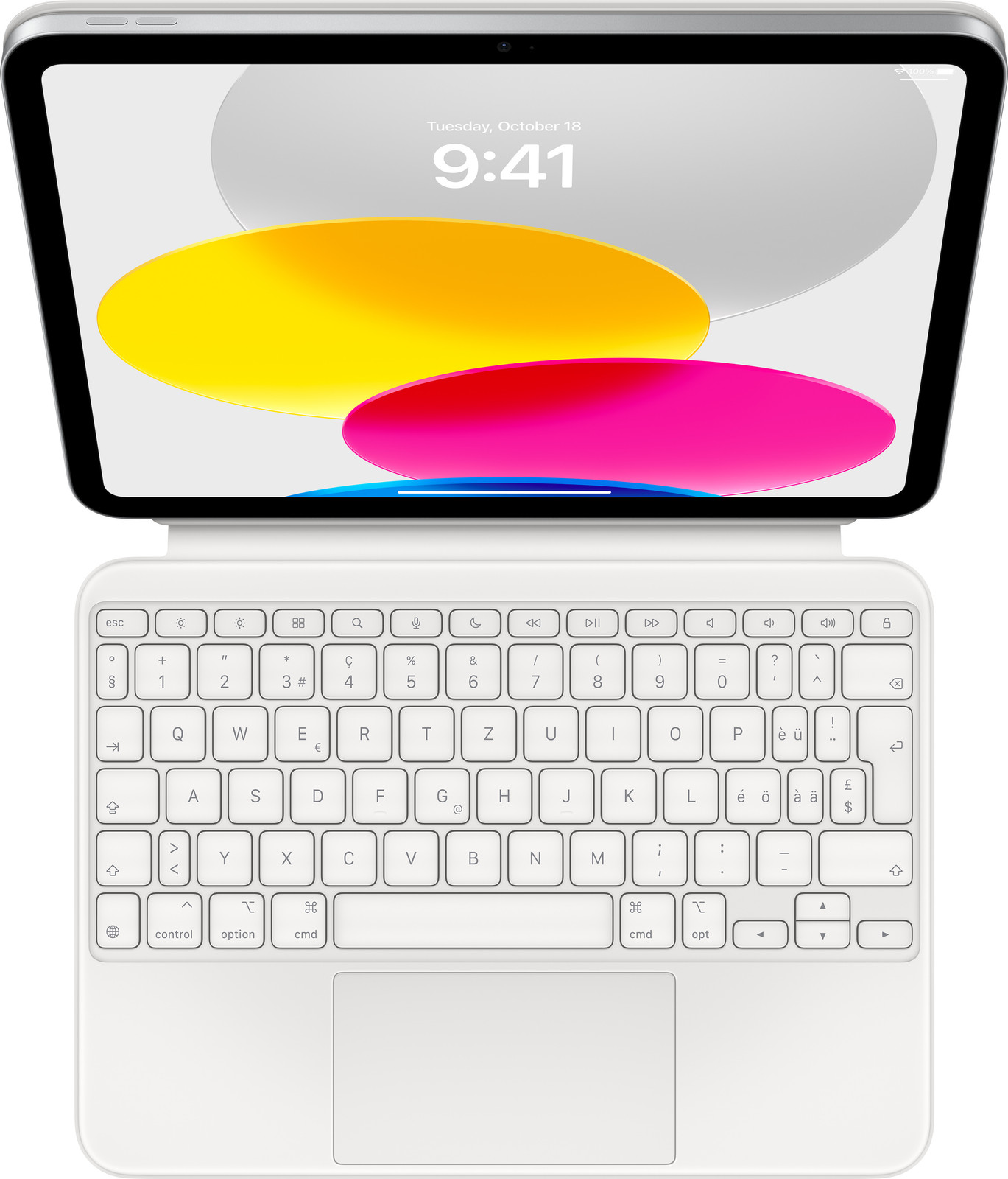 Apple Magic Keyboard voor iPad 10e generatie met trackpad, QWERTZ-indeling, Zwitserland