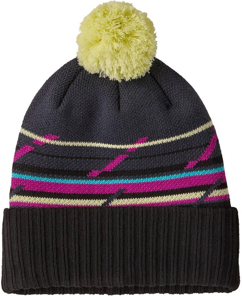 Patagonia  - Powder Town Beanie Minded Geo Smolder Blue - Bonnet
