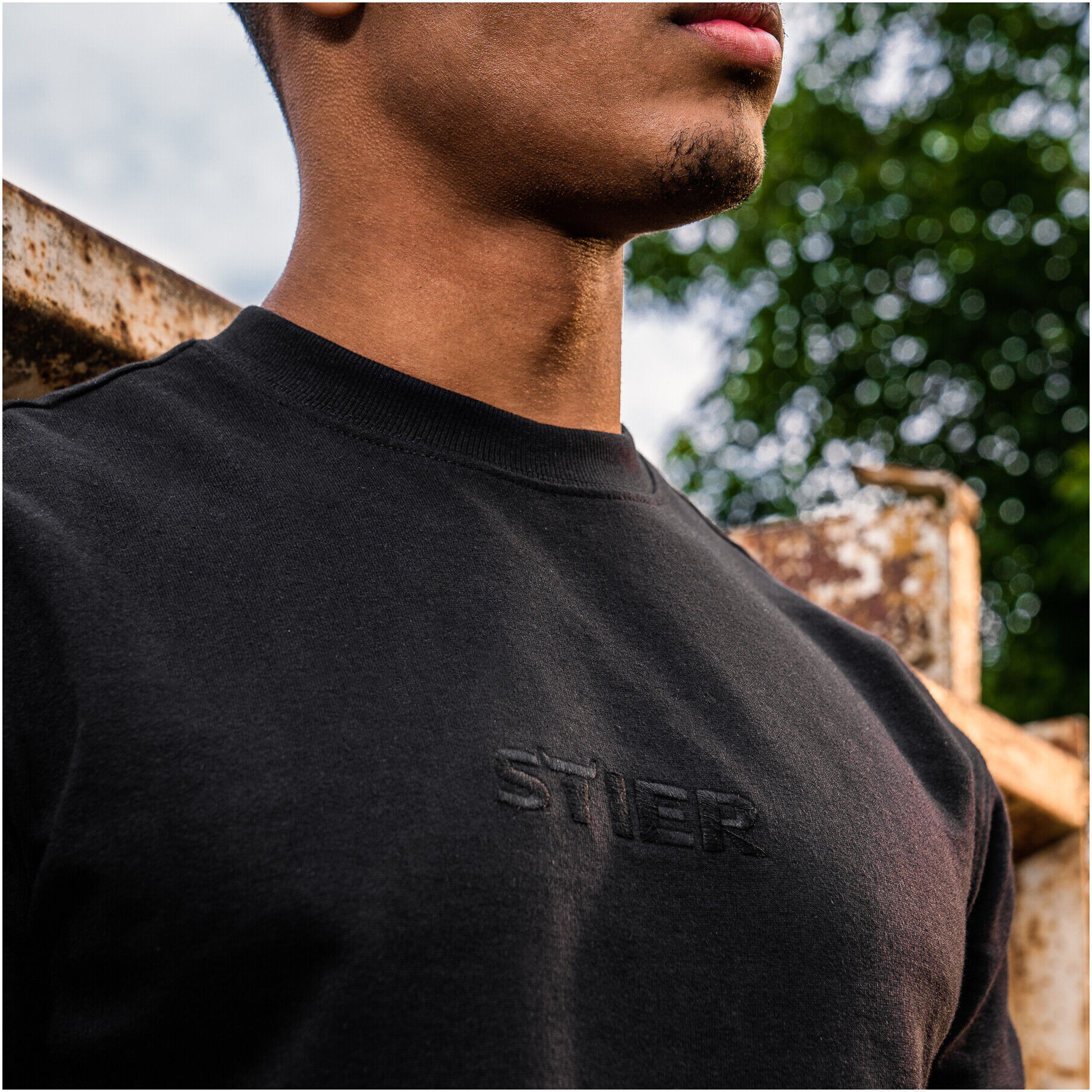 STIER Crew Sweat Style Embro S Black (905831)
