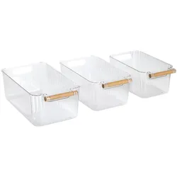 zeller Aufbewahrungsboxen 3-tlg. - transparent