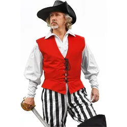 Supreme Replicas Piratenweste Rot (XXL)