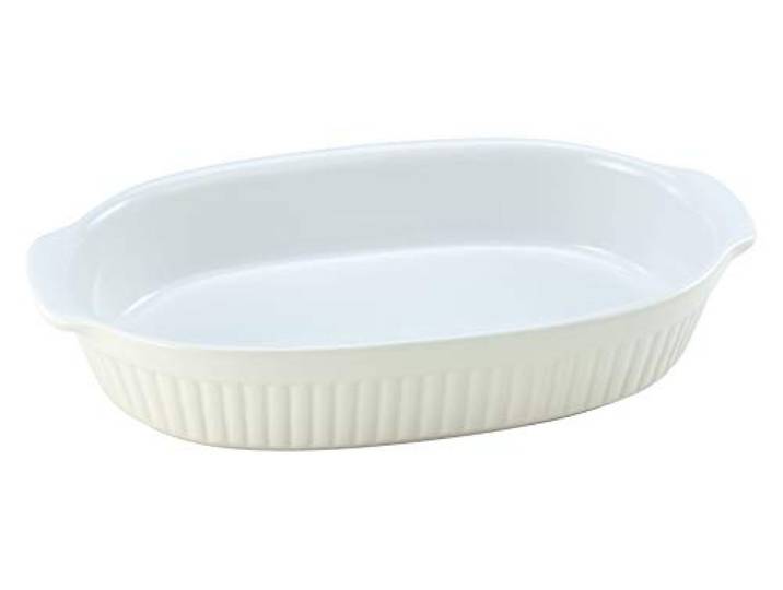 CreaTable\, 33058\, Série Classic PASTELL Cuisine\, plat à gratin ovale\, crème\, service de vaisselle\, plat à gratin 1 pièce.