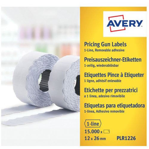AVERY Zweckform Etiketten für Preisauszeichner, 26 x 12 mm 1-zeilig ablösbar