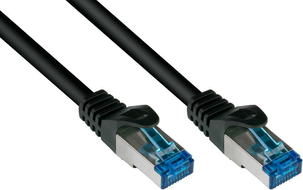 Good Connections SmartFLEX CAT6a S/FTP patchkabel, zwart, 0,15 meter