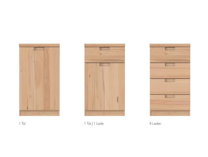 Kommode Kernbuche „Lukas“ 50 cm Massivholz Buche