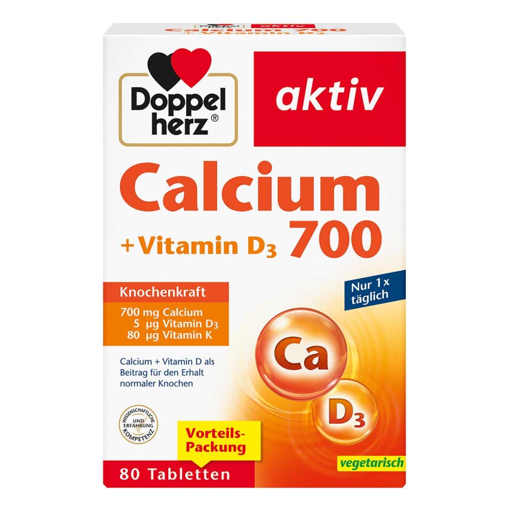 Queisser Pharma GmbH & Co. KG Doppelherz Calcium 700 + Vitamin D3 Tabletten 11346374