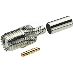UHF MBU - UHF-Kupplung, RG 58,  Mini Crimpversion