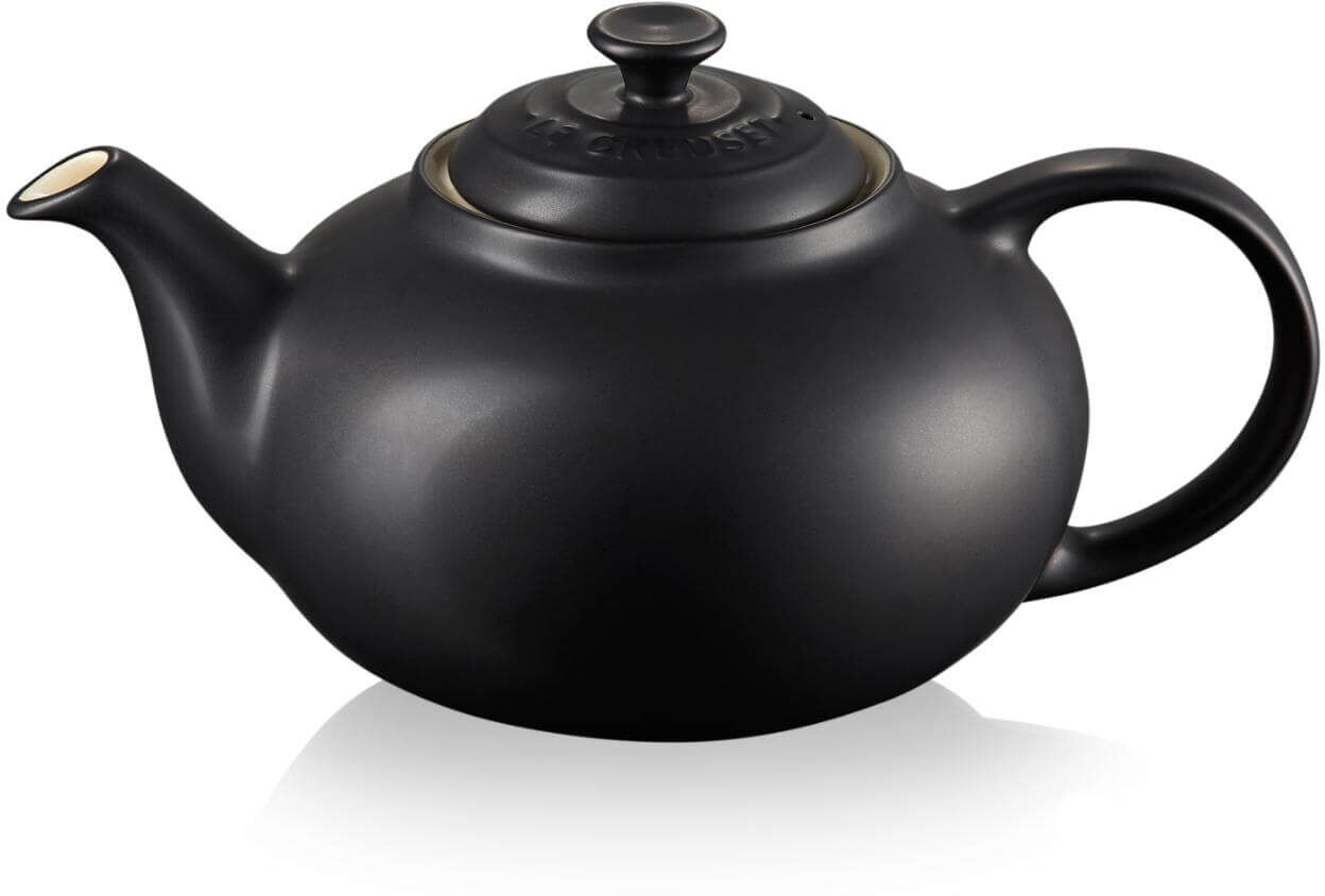 Le Creuset Stoneware Classic Teapot - Satin Black