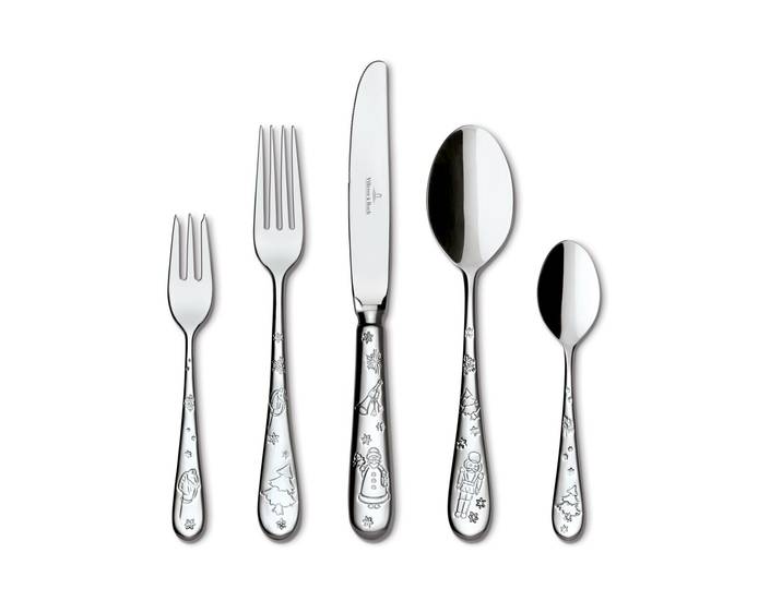 Villeroy & Boch Tafelbesteck 30-tlg., silber, Porzellan