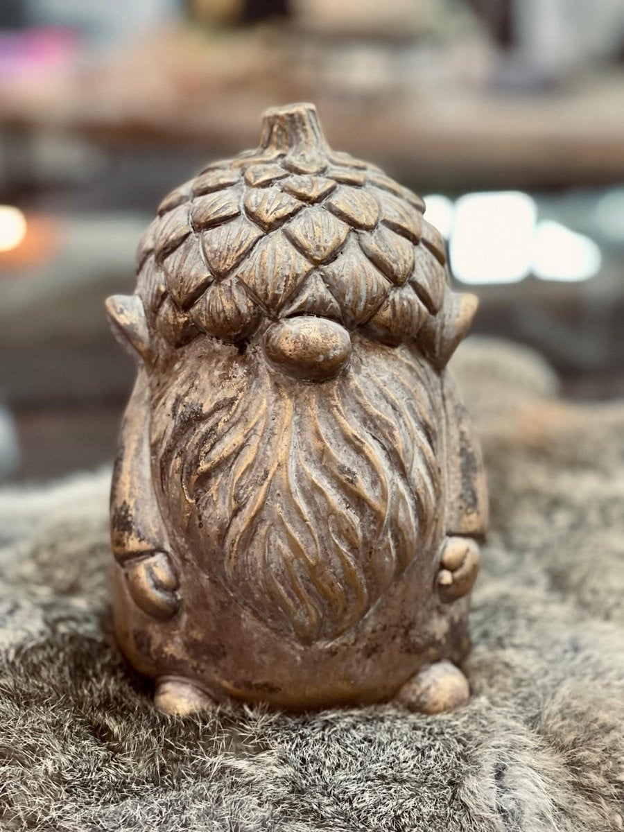 Stenen Gnoom Paulus Goud 15 cm