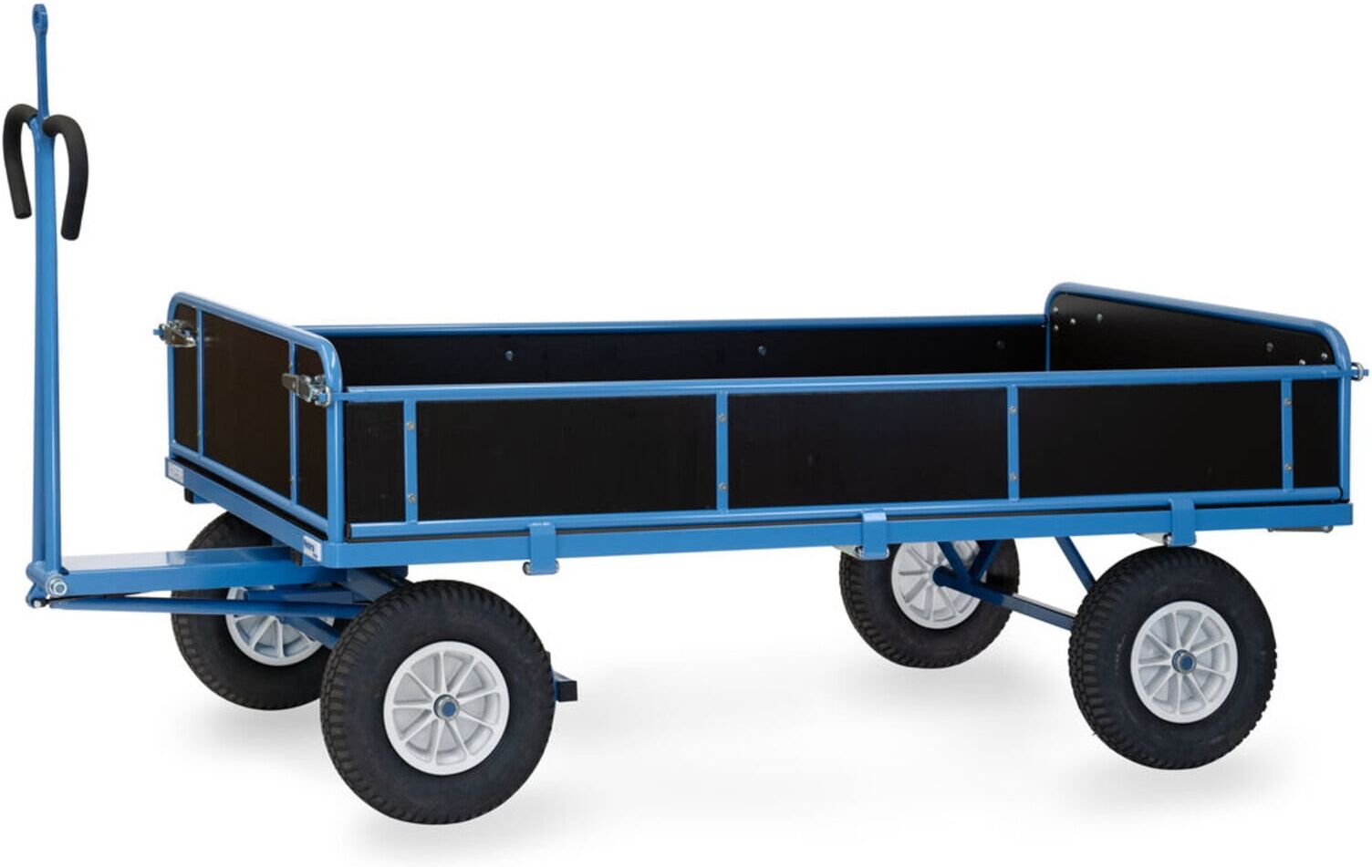 fetra Handpritschenwagen 6456PZ mit Zugöse blau pulverbeschichtet)