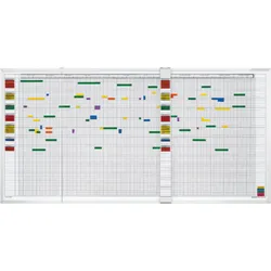magnetoplan Aktivitäten- und Urlaubsplaner, 5-Tage-Woche - 30 Mitarbeiter