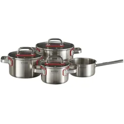Meisterkoch Topfset  JOCUS , Edelstahl,Silikon , Maße (cm): B: 30 H: 20
