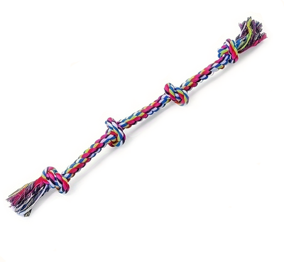 Fusion Finds Heavy Duty Dog Rope Toy For Aggressive Chewers Interactive Tug Of War Dog Toy For Medium & Large Dogs red