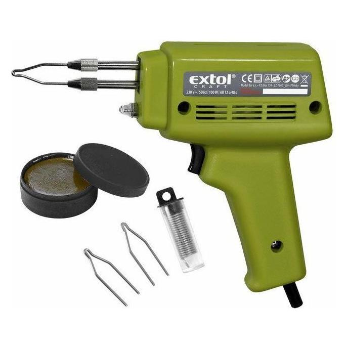 Extol Transformator-Lötpistole mit Zubehör, 100W (Lötkolben) (24381578)