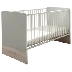 BEGABINO Babybett Fien 70 x 140 cm Dekor Grau Ashgrey