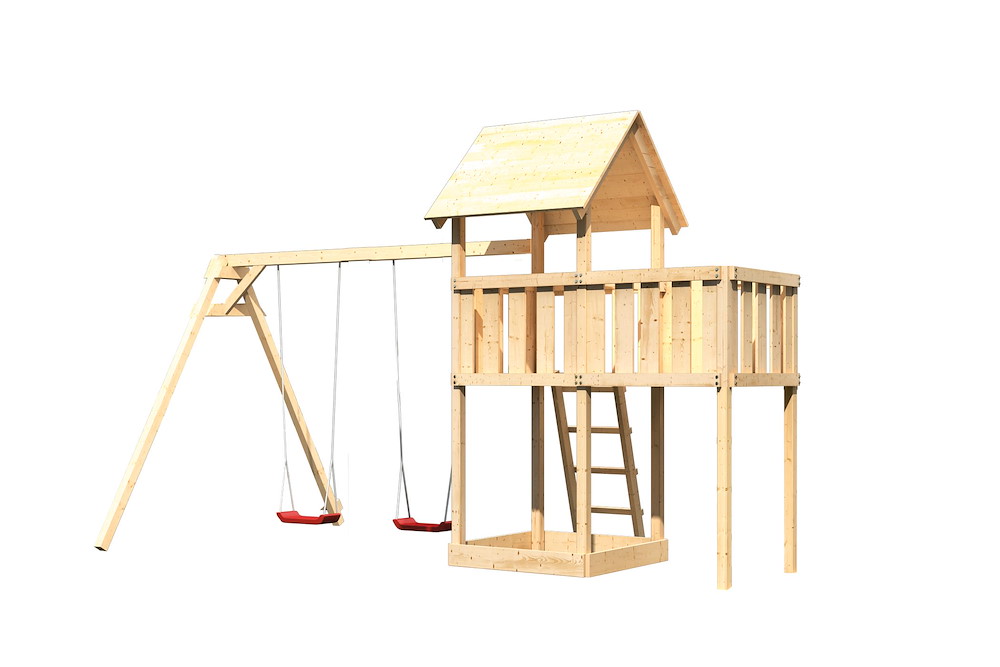 KARIBUHOLZT Akubi Lotti Satteldach natur DS+ABP 16938128