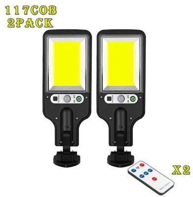 Inspire Curations SolarGuard Pro Solar Motion Sensor Outdoor Wall Light Waterproof 3 Mode LED Garden & Porch Lamp 2pcs