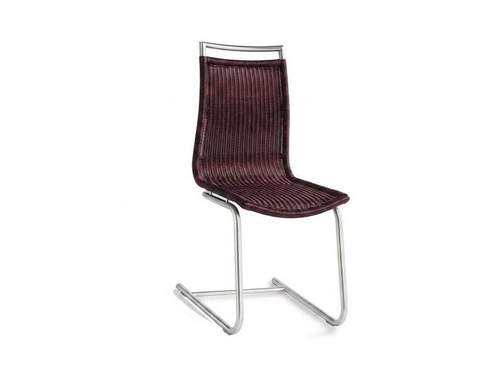 Okazi Freischwinger Okazi Milan Outdoor Edelstahl rubin (1 St), Gestell aus V2A Edelstahl
