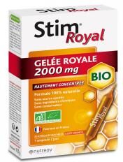 Nutreov Stim Royal Gelée Royale Bio 2000 mg 20 Ampoules - Boîte 20 ampoules de 15 ml