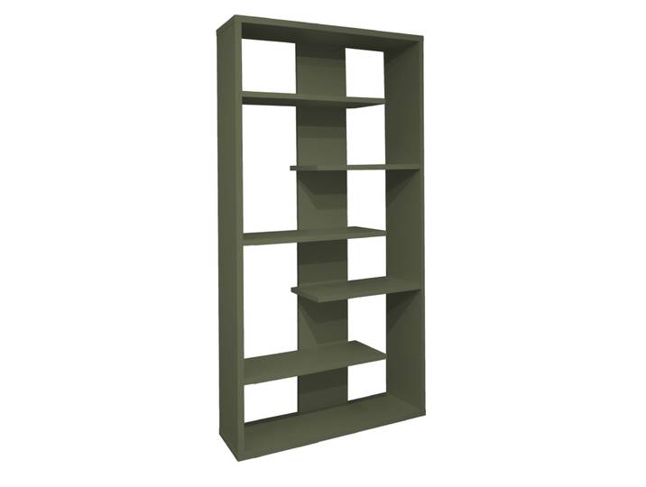 Regal SILAN 102 x 203 x 34 cm Olivegrün Matt