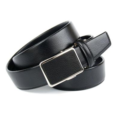 Ledergürtel ANTHONI CROWN, Herren, Gr. 115, schwarz, Leder, unifarben, Gürtel Ledergürtel, mit einzigartiger Schließtechnik