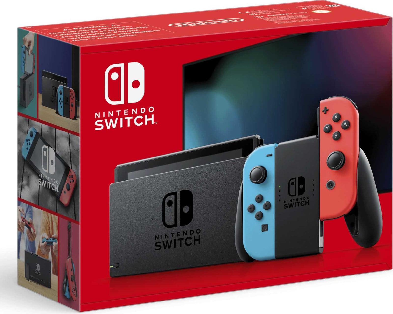 Nintendo Switch console met verbeterde batterijduur, neonrood/neonblauw