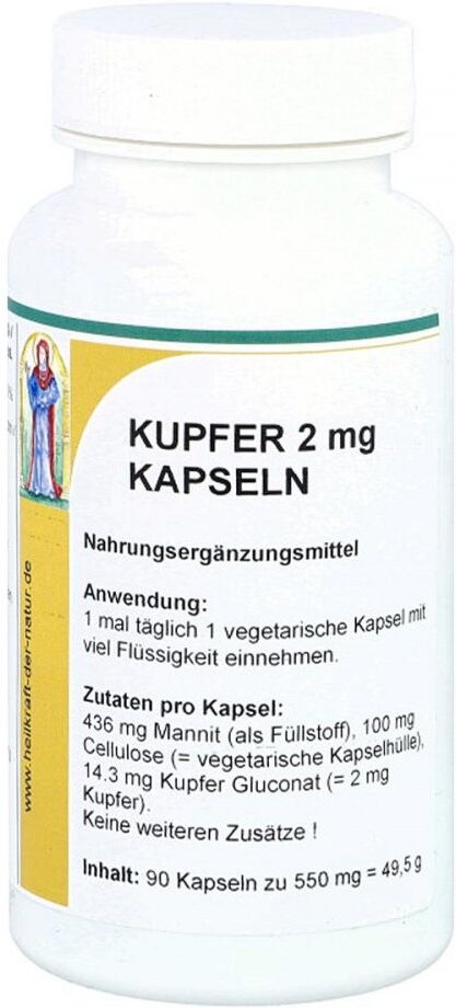 Kupfer 2 mg Gluconat Kapseln