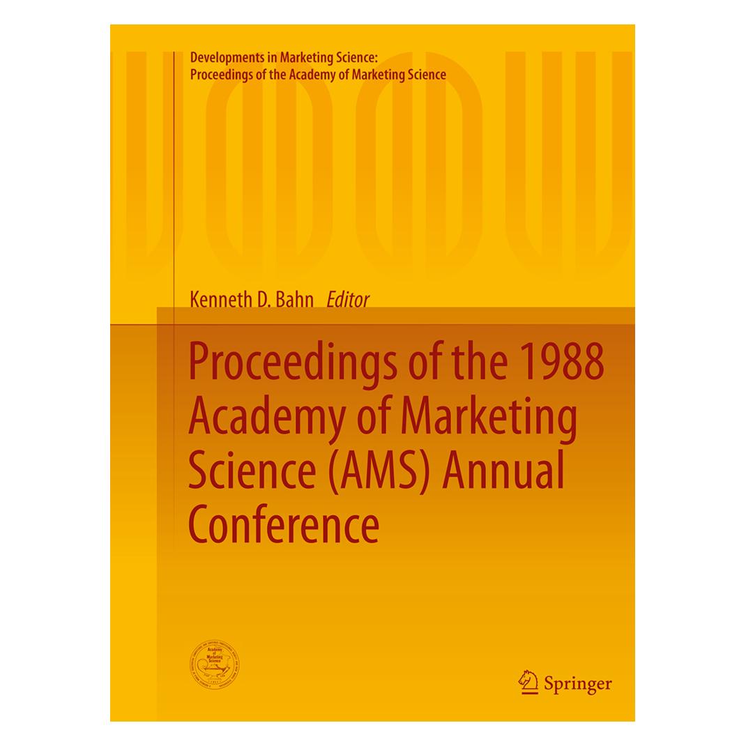 Springer Proceedings of the 1988 Academy of Marketing Science (AMS) Annual Conference (Englisch, Softcover, Kenneth D. Bahn) (55861022)