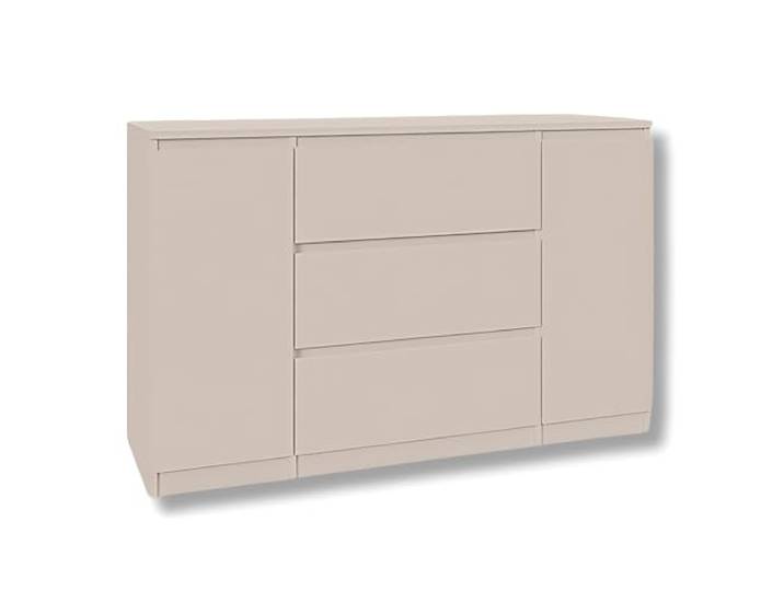 YUMEBLY Kommode 2 Türen 3 Schubladen Kashmir 120 cm Ideal für Schlafzimmer, Wohnzimmer, Kinderzimmer und Büro Große geräumige Kommode 120x75x40 cm