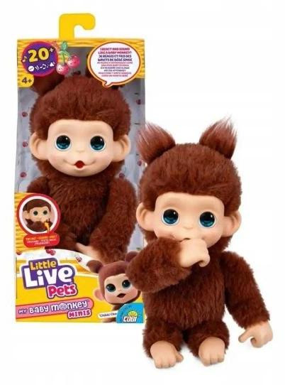Little Live Pets Mini aapje Chikki Cherry