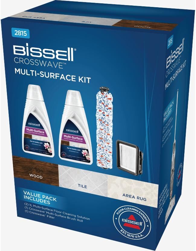 Reinigungs-Set BISSELL "MultiSurface cleaning pack", blau (bunt), Reinigungs-Sets, Reinigungs-Set bunt Einheitsgröße