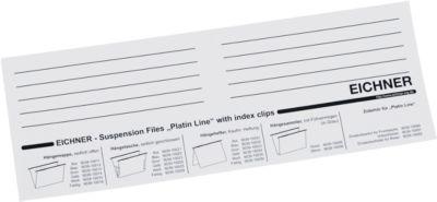 EICHNER Einsteckkarten, für Dokumentenmappe