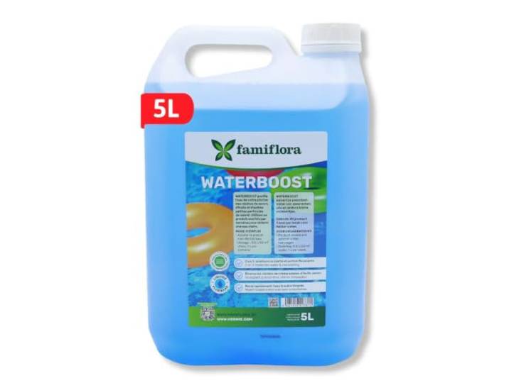 Famiflora Waterboost vloeibaar 5L - tegen troebel water! - Verwijdert troebel water volledig zodat je direct kan genieten van kristalhelder water