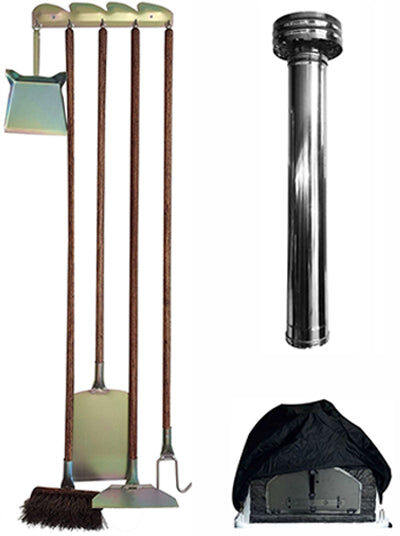 My-Barbecue Pack Promocional 1 – Essenciais para Forno a Lenha de Tijolo - 120 cm