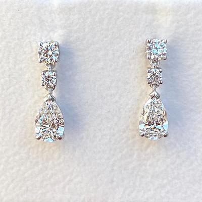 Huitan Women's Drop Earrings Silver Fashion Jewelry, Elegant Versatile Female Ear Accessories For Wholesale Huitan Women's Drop Earrings Silver Fashion Jewelry, Elegant Versatile Female Ear Accessories For Wholesale