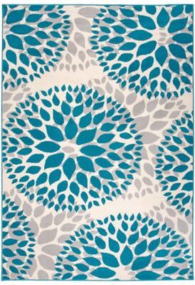 World Rug Gallery Modern Floral Circles Area Rug