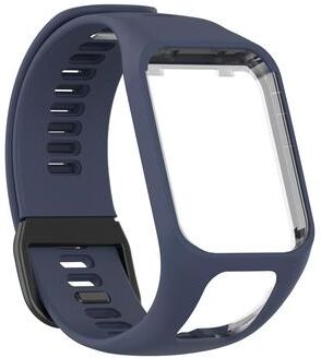 Everyday Crate TomTom Watch Band Soft Silicone Replacement Strap Adjustable Sports Watch Band blue Grey